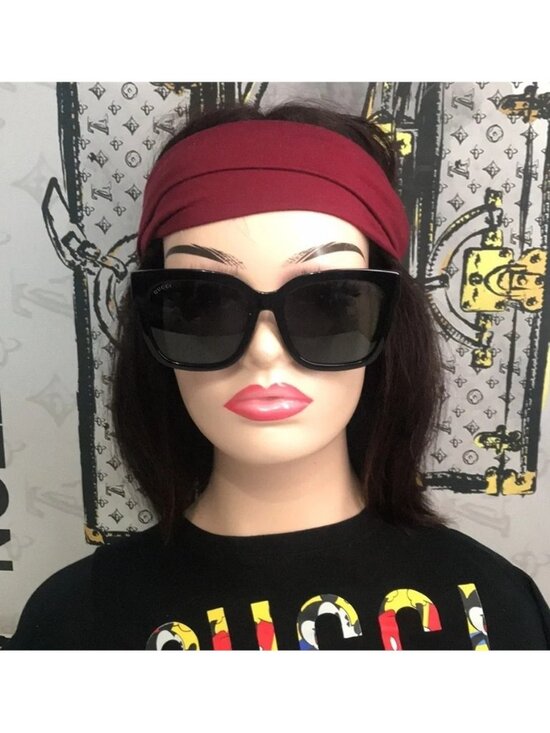 New Authentic Gucci Black Sunglasses GG0034SAN 001 main image 8